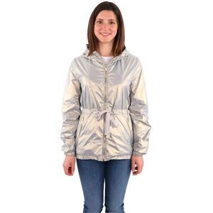 Yes Zee Hooded Jacket Silver Model YE14615 Women Gray Jackets & Coats